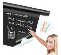 Self Adhesive Chalkboard Wall Sticker Blackboard Wallpaper For Classroom | Self Adhesive Chalkboard Wall Sticker Features A Writable Erasable For Classroom Teaching Home Use And Kids Drawing