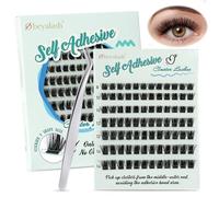 Self Adhesive Ciglia Finte Ciuffetti 84pcs DIY Extension Ciglia 8-14mm Ciuffetti Extension Ciglia D Curl Pre Glued Lashes Extension Ciglia Volume by Obeyalash (Y24 D Curl 8-14mix)