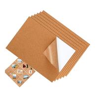 Self-Adhesive Cork Board, 6-Piece Rectangle Set, 11.81x11.81x0.0394 Inches Removable Wall Cork with Decorative Design, Tile Corks Board, Corks Boards Set with Easy Install, Home Living Room Bedroom Of