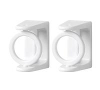 Self Adhesive Curtain Rod Holder Rotating Hook No Drill 2pcs Set