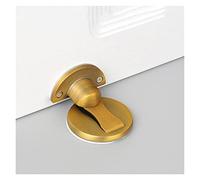 Self-Adhesive Door Stopper,Bumper Buffer, Door Stopper 304 Stainless Steel Door Stops Holder Hidden Catch Floor Doorstop Toilet Furniture Hardware (Color : Gold, Size : Taille Unique)