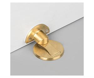 Self-Adhesive Door Stopper,Bumper Buffer, Door Stopper 304 Stainless Steel Door Stops Holder Hidden Catch Floor Doorstop Toilet Furniture Hardware (Color : Yellow, Size : Taille Unique)