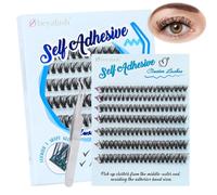 Self Adhesive Eyelashes Individual Eyelashes 40D Extension Ciglia Ciuffetti Ciglia Finte D Curl Cluster Lashes 8-14mix DIY Lashes Extension by Obeyalash (40D D Curl 8-14mix)