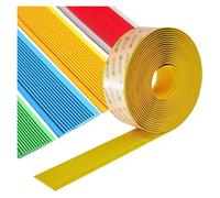 Self Adhesive Flexible PVC Stair Nosing Treads Anti-Slip Strip, Edge Protector Staircases Step Trim for Indoor Outdoor(Yellow,3cm)