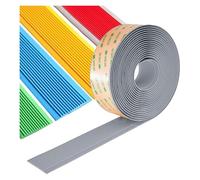 Self Adhesive Flexible PVC Stair Nosing Treads Anti-Slip Strip, Edge Protector Staircases Step Trim for Indoor Outdoor(Gray,8cm)