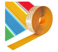 Self Adhesive Flexible PVC Stair Nosing Treads Anti-Slip Strip, Edge Protector Staircases Step Trim for Indoor Outdoor(Orange,3cm)