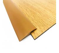 Self-Adhesive Flexible Waterproof Floor Edging Trim,PVC Carpet Floor Transition Strip, Vinyl Floor/Laminate/Wood to Tile Ramp(Light Brown,Length 39"/1 m)