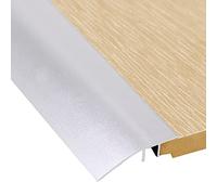 Self Adhesive Floor Cover Strips/Gap Connecting Strips,95/105/115/125/135/145 Cm Doorway Floor Transition Strip, for Threshold Height Less Than 1 Mm(Silver,100cm/39.4in)