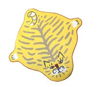 Self Adhesive Makeup Bag - Stylish Travel Organizer, Washable Reusable Pouch, Athletic Wrapping Tiger Design Tablets Lunch Box Girls Women Travel Home with Lightweight Material and Secure Clos