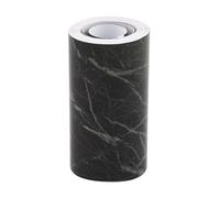 Self-adhesive Marble Paper, Skirting Wall Waist Line, Sticker, Black 16.4Ft
