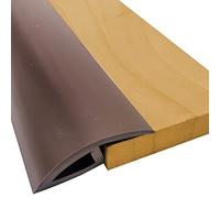 Self Adhesive Threshold Strips Floor Cover Bar,PVC Carpet Floor Transition Strip, Lightweight Vinyl Flooring Edge Trim, for Front Door Doorways(Dark Brown,135cm/53.1in)