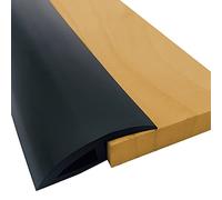 Self Adhesive Threshold Strips Floor Cover Bar,PVC Carpet Floor Transition Strip, Lightweight Vinyl Flooring Edge Trim, for Front Door Doorways(Black,140cm/55.1in)