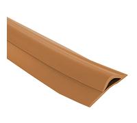 Self Adhesive Waterproof Floor Transition Strip Wood to Tile,Soft PVC Carpet Edge Trim for Doorways, Easy to Install, for Home/Engineering(Brown,Length 110cm/43 in)