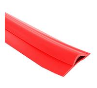 Self Adhesive Waterproof Floor Transition Strip Wood to Tile,Soft PVC Carpet Edge Trim for Doorways, Easy to Install, for Home/Engineering(Red,Length 120cm/47 in)