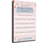 Self Care and Mental Wellness Guide Poster Reflective Topics for Supportive Wall Art Decor(Unframed,16x24inch(40x60cm))