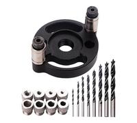 Self-center drill jig, center spinner drill gig: With screwed on both ends, the center spinner drill guide ensures safe clamps and accurate positioning, and breaking taps, accurate hole drilling