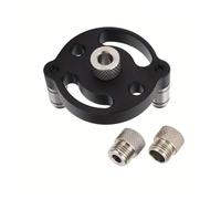 Self-Centering Dowel Jig | Handheld Drill Guide Tool for Perfectly Straight Holes in Wood Panels, Cabinet Making & Woodworking Joints (Black Set A)