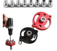 Self Centering Doweling Jig Drill Guide for Woodworking 3-10mm Accurate Hole Locator Tool with 8 Bushings for Furniture Cabinet Shelf Joinery DIY