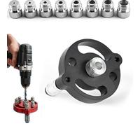 Self Centering Doweling Jig Drill Guide for Woodworking 3-10mm Accurate Hole Locator Tool with 8 Bushings for Furniture Cabinet Shelf Joinery DIY