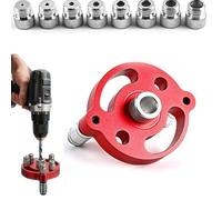 Self Centering Doweling Jig Drill Guide for Woodworking 3-10mm Accurate Hole Locator Tool with 8 Bushings for Furniture Cabinet Shelf Joinery DIY