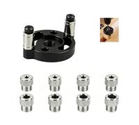Self Centering Doweling Jig, Woodworking Hole Puncher Locator, Portable Straight Drilling Guide Tool for Wood Panel, Reliable Positioning Accessory for DIY & Furniture Assembly (Black)