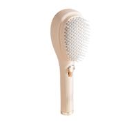 Self-Cleaning Hairbrush, Click Detangling Comb, Anti-Static Styling Tool, Easy Hair Removal Feature, Works on Wet or Dry Hair, Abs Material, 8.66x2.76in