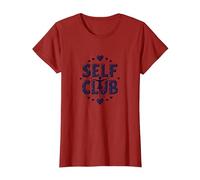 Self Club: responsabilizzare Il Design per Gli Appassionati di Amore Proprio Maglietta, Donna, Mirtillo Rosso, M