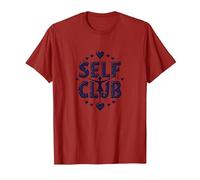 Self Club: responsabilizzare Il Design per Gli Appassionati di Amore Proprio Maglietta, Uomo, Mirtillo Rosso, XL