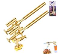 Self-Cooling Multi-purpose Blow Torch, High Intensity Butane Torch Kit with LED Lamp,Grade Kitchen Cooking Torchs, Adjustable Flame 360° Inverted Use, Turbo Fan Cooling, for BBQ, Baking (2pcs)