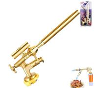 Self-Cooling Multi-purpose Blow Torch, High Intensity Butane Torch Kit with LED Lamp,Grade Kitchen Cooking Torchs, Adjustable Flame 360° Inverted Use, Turbo Fan Cooling, for BBQ, Baking (1pcs)
