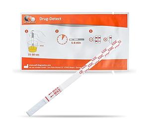 self-diagnostics Test Antidroga Rapido COC Cocaina, 10 Strisce Urina
