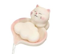 Self Draining Soap Dish - Resin, Cat Shaped Soap Holder