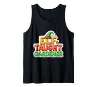 Self Elf Tought Gardener Christmas Funny Holiday Gardening Canotta
