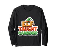 Self Elf Tought Gardener Christmas Funny Holiday Gardening Maglia a Manica