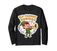 Self Elf Tought Mucisian Christmas Funny Trompet Player Xmas Maglia a Manica