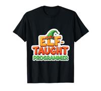 Self Elf Tought Programmatore Natale Coder Programmazione Divertente Maglietta