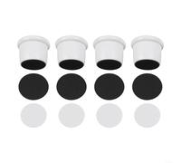 Self Furniture - Cuscinetti antivibrazione per mobili, set da 4 pezzi, per ridurre il rumore e aumentare la stabilità (bianco)