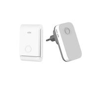 Self-generating wireless doorbell 150 meters IPX4 waterproof electronic chime, 1 plug-in bell receiver with 1 kinetic transmitter, 38 melodies at 4 vo