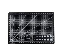 Self Healing Cutting Mats A3 A4 A5 PP Cutting Mat Workbench Patchwork Cut Pad Sewing Manual DIY Knife Engraving Leather Cutter Board Single Side Underlay(Black A3)