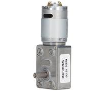 Self Locking DC Gear Motor 12V | Helical Turbine Motor for Window Opener/Door Opener/Winch | CW CCW Rotation, Aluminum Brass Construction (30RPM)