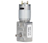 Self Locking DC Gear Motor 12V | Helical Turbine Motor for Window Opener/Door Opener/Winch | CW CCW Rotation, Aluminum Brass Construction (60RPM)