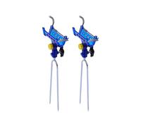 (Self locking model) 2Pcs Ground Fishings Poles Holder Stainsless Steel Fishings Rod Stand 360Degree Adjustable Fishings Rod Holder for Beach