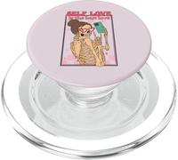 Self Love Is The Best Funny Skeleton Selfie Retro Citazione PopSockets PopGrip per MagSafe