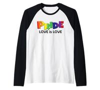 Self Love LGBT Pride - Uguaglianza Amore Gay Ally Diritti LGBTQ Maglia con Maniche Raglan