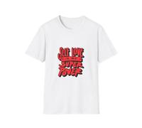 Self Love Super Power T-Shirt - Maglietta motivazionale unisex, abbigliamento per la cura di sé, regalo per gli appassionati di benessere, top Positive Vibes, Bianco, XXL