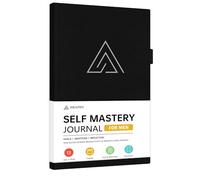 Self-Mastery Journal for Men - Gratitude and Productivity Journal for More Happiness, Positivity, Growth, Mindfulness, Self Care and Reflection - Diario ispiratore guidato per uomini e donne (nero)
