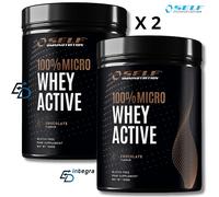 SELF OMNINUTRITION - 100% Micro Whey Active 1 Kg x 2 = 2 kg Proteine Isolate
