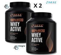 SELF OMNINUTRITION - 100% Micro Whey Active - 2 Kg x 2= 4 kg Proteine Isolate