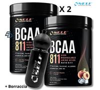 SELF OMNINUTRITION - Bcaa 811 400g x 2= 800g Aminoacidi Ramificati 8:1:1