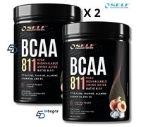 SELF OMNINUTRITION - Bcaa 811 400g x 2= 800g Aminoacidi Ramificati 8:1:1